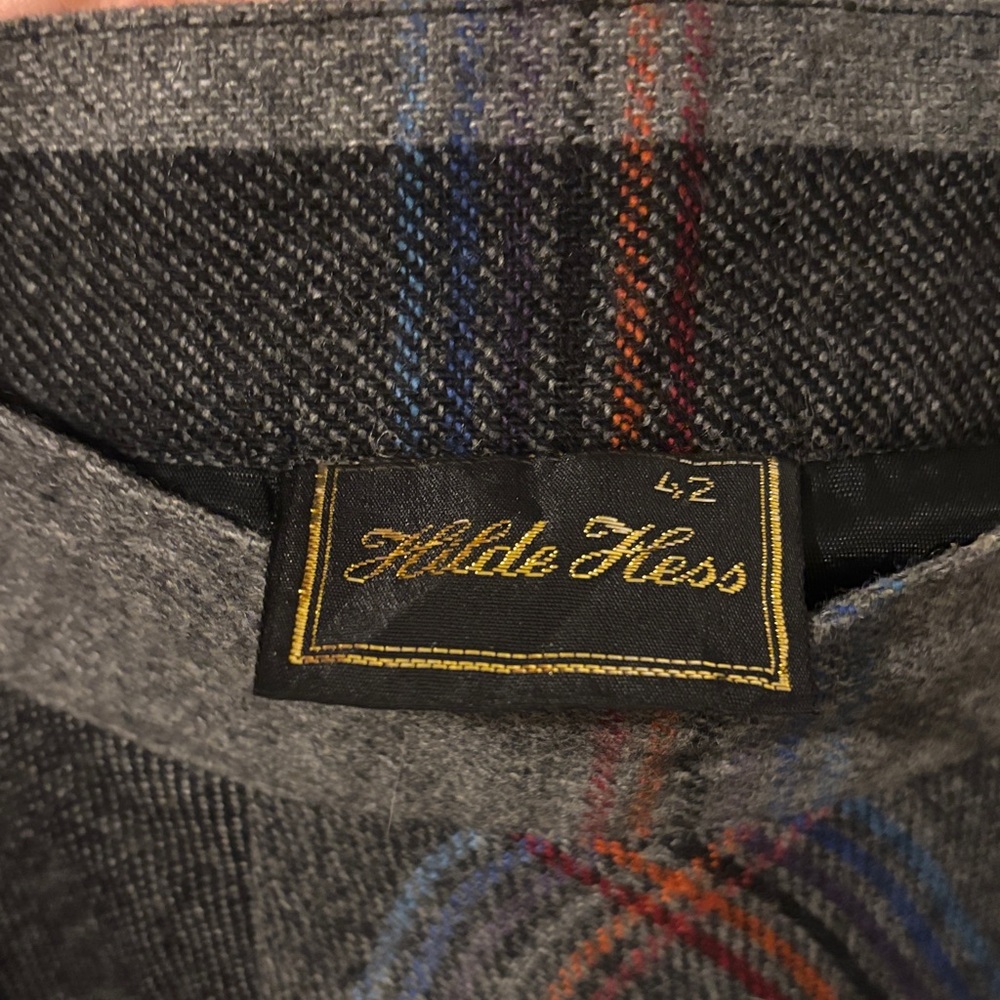 Urban Renewal Plaid Wool Skater Skirt in Gray, Black, and Red NWT - Picture 2 of 5